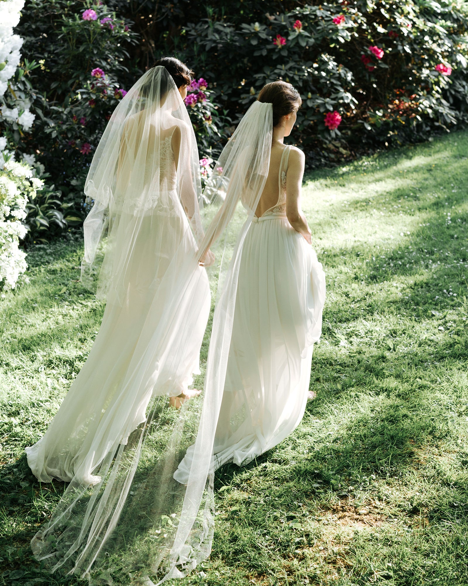 Cascading Leaves Long Veil – Atelier Elise
