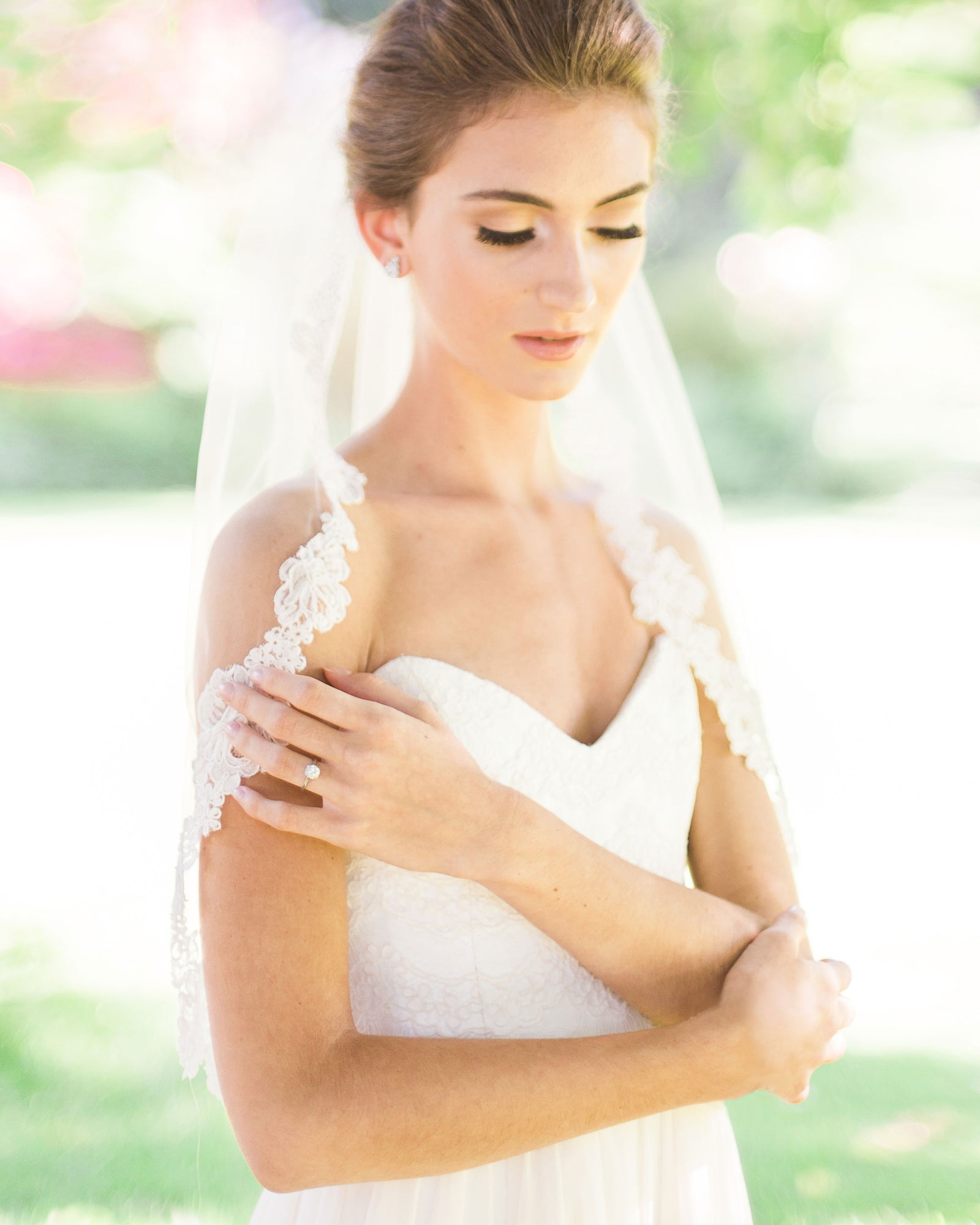 Peony Veil Peony Wedding Bridal Veil | Elegant Floral Veil with Peony  main image 3