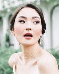 Teardrop Pearl Long Earrings